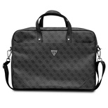 Guess Saffiano 4G Triangle Logo Tasche für einen 16&#39;&#39; Laptop – Schwarz