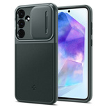 Spigen Optik Armor Hülle für Samsung Galaxy A55 5G - dunkelgrün