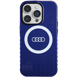 Audi IML Big Logo MagSafe Hülle für iPhone 14 Pro – blau