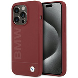 BMW Silikon Big Logo MagSafe Hülle für iPhone 15 Pro – rot