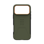 Etui UAG Civilian MagSafe na iPhone 17 Pro Max - oliwkowo-pomarańczowe