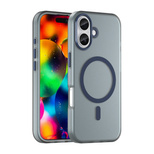 Etui Magnetic Abrasive na iPhone 17 kompatybilne z MagSafe - matowe niebieskie