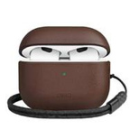 Uniq Terra Echtledertasche für AirPods 3 – braun