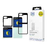 3mk Satin Armor Case+ für Samsung Galaxy Z Flip 6 / 7 FE - Transparent Schwarz
