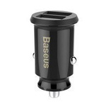 Baseus Grain Car Charger CCALL-ML01 mini charger 2x USB-A 3.1A - black