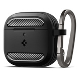 Spigen Rugged Armor Hülle für AirPods 4 – Schwarz