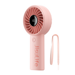 Mini wentylator Jisulife Handheld Fan Life4 3600mAh przenośny wiatraczek USB - różowy