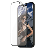 PanzerGlass Matrix Ultra-Wide-Fit hybrid glass for iPhone 15 Pro Max with positioner