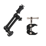 Clamp holder for camera, camera, microphone