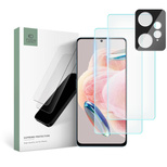 Tech-Protect Supreme Set für Xiaomi Redmi Note 12 4G / LTE 2x Panzerglas für Display / Panzerglas für Kamera