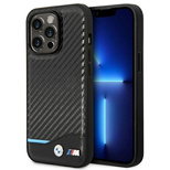 Case BMW BMHCP14L22NBCK iPhone 14 Pro 6.1 &quot;black / black Leather Carbon