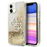 Guess 4G Big Liquid Glitter Case für iPhone 11 6.1&quot; / Xr - Gold