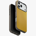Uniq Lyden DS Case für iPhone 17 Pro Max Magclick Charging - Gelb-Grau