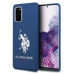 Etui U.S. Polo Assn. Silicone Collection na Samsung Galaxy S20+ - granatowe