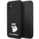 Etui Karl Lagerfeld Silicone Choupette na iPhone 11 / Xr - czarne