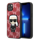 Karl Lagerfeld KLHCP13MPMNIKPI iPhone 13 6.1&quot; hardcase red/red Monogram Ikonik Patch