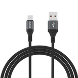 Dudao L3ST USB-A - USB-C 5A Cable 1.2m Braided - Black