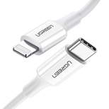 Kabel Ugreen US171 Lightning - USB-C MFi PD 20W 480Mb/s 1m - biały