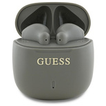 Guess słuchawki Bluetooth GUTWSJ14ESGE    TWS + stacja dokująca taupe Printed Classic Logo