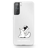 Etui Karl Lagerfeld Choupette Fun na Samsung Galaxy S21+ - przezroczyste