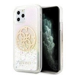 Guess GUHCN65LGIRGP iPhone 11 Pro Max Hartschalenetui Gradient Liquid Glitter Circle Logo