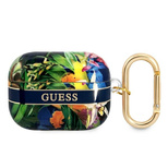 Guess GUAPHHFLB AirPods Pro Abdeckung blau/blau Flower Strap Collection