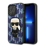 Karl Lagerfeld KLHCP13LPMNIKBL iPhone 13 Pro / 13 6.1&quot; hardcase blue/blue Monogram Ikonik Patch