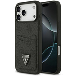 Guess 4G nauble Card Triangle Hülle für iPhone 17 Pro Max - Schwarz