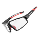 Rockbros SP216BK photochrome UV400-Fahrradbrille – Schwarz und Rot