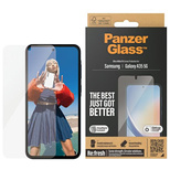 PanzerGlass Ultra-Wide Fit gehärtetes Glas mit Positionierer für Samsung Galaxy A35 5G