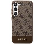 Guess 4G Stripe Collection case for Samsung Galaxy S24 Ultra - brown