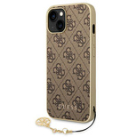 Guess GUHCP14MGF4GBR iPhone 14 Plus 6,7 &quot;brown / brown hardcase 4G Charms Collection