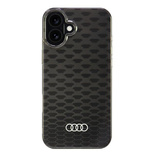 Audi IML Stitching Pattern MagSafe iPhone 16 Plus 6,7&quot; schwarz/schwarzes Hardcase AU-IMLMIP16M-Q5/D3-BK