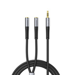 Orico AX2 audio adapter mini jack 3.5 mm headphone and microphone splitter 0.5 m - black