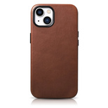 [RETURNED ITEM] iCarer Oil Wax Premium Leather Case magnetic leather case iPhone 14 with MagSafe brown (WMI14220701-RB)