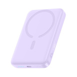 Baseus EnerFill FM11 Ultra-Mini 10000mAh 22,5W Induktive Powerbank, kompatibel mit MagSafe, mit weißem Baseus Simple USB-C-Kabel (20V/3A, 0,3m) – Lila