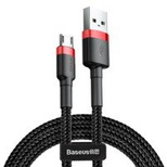 Baseus Cafule Cable CAMKLF-B91 USB-A / micro USB 2.4A 1 m - black and red