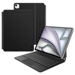 Tech-Protect Smartcase Magnetic mit Tastatur für iPad Pro 12,9" 2020 / 2021 / 2022 / iPad Air 13" 2024 / 2025 - Schwarz