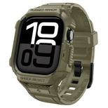 Pasek Spigen Rugged Armor Pro na Apple Watch 46 mm - zielony