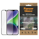 Szkło hartowane PanzerGlass Ultra-Wide Fit antybakteryjne z zaślepką na aparat i pozycjonerem iPhone 14 Plus / 13 Pro Max