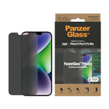 PanzerGlass Classic Fit Privacy Antibakterielles Glas für iPhone 14 Plus/13 Pro Max