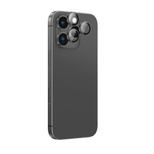 Szkło hartowane AMAZINGTHING AR Aluminium 3 Lens Glass z ramką na soczewki aparatu do iPhone 16 Pro / 16 Pro Max - czarne