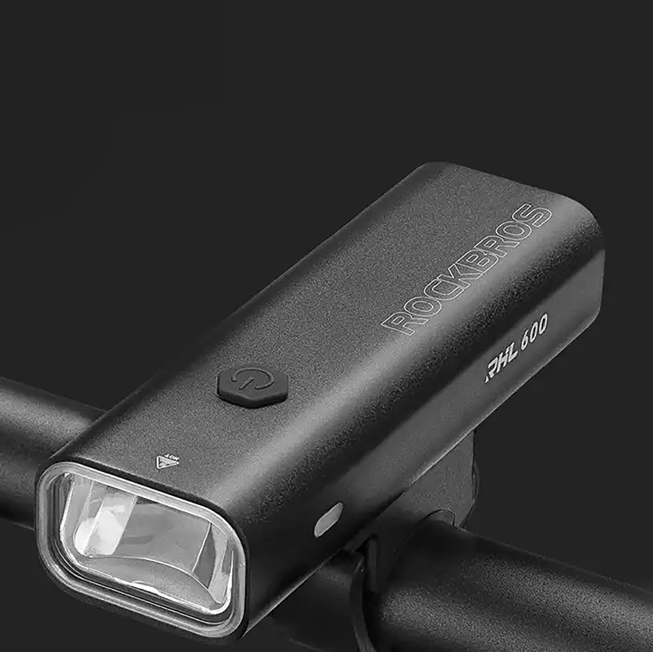 Handlebar with Rockbros RHL600 LED bike light