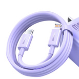 Kabel do szybkiego ładowania / transferu danych USB-C  - Lightning PD 20W 1m Baseus Superior Series - fioletowy