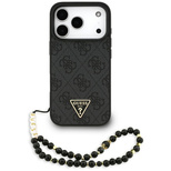 Guess 4G Strap Triangle Logo MagSafe case for iPhone 17 Pro - black