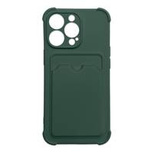 Card Armor Case Pouch Cover für iPhone 12 Pro Card Wallet Silikon Air Bag Armor Green