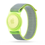 Tech-Protect Nylon Strap for Kids for Apple AirTag - Lime