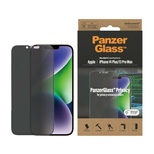 PanzerGlass Ultra-Wide Fit Antibakterieller Sichtschutz aus gehärtetem Glas für iPhone 14 Plus/13 Pro Max