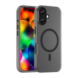 Etui Magnetic Abrasive na iPhone 17 kompatybilne z MagSafe - matowe czarne