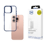 3mk Satin Armor Case+ Blaue Hülle für Apple iPhone 16 Pro – transparent